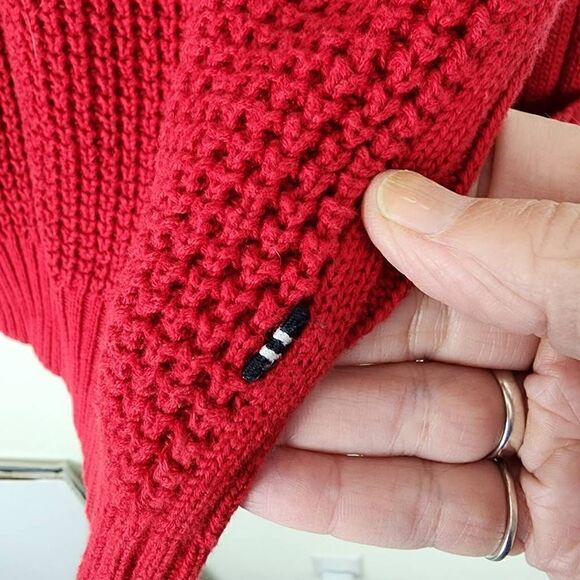 Nautica Men's Red Long Sleeve Knitted Pullover Sweater Size 2XL - Picture 6 of 11